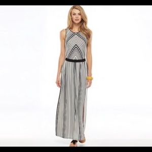 Daisy Fuentes Striped Maxi Dress